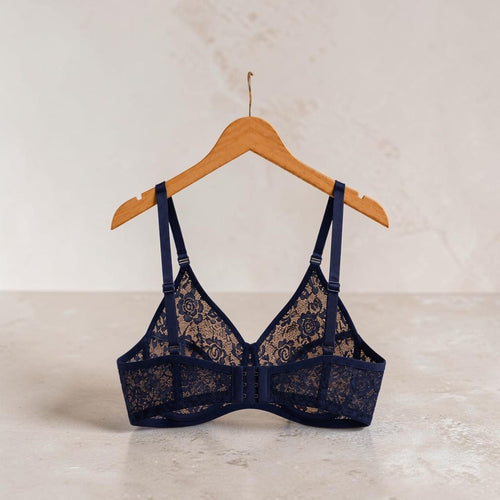 Soft Floral Lace Bra