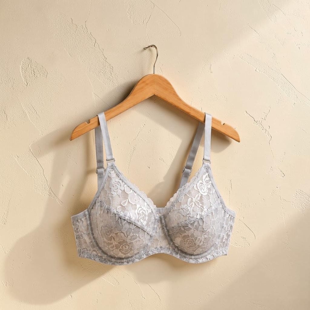 Soft Floral Lace Bra